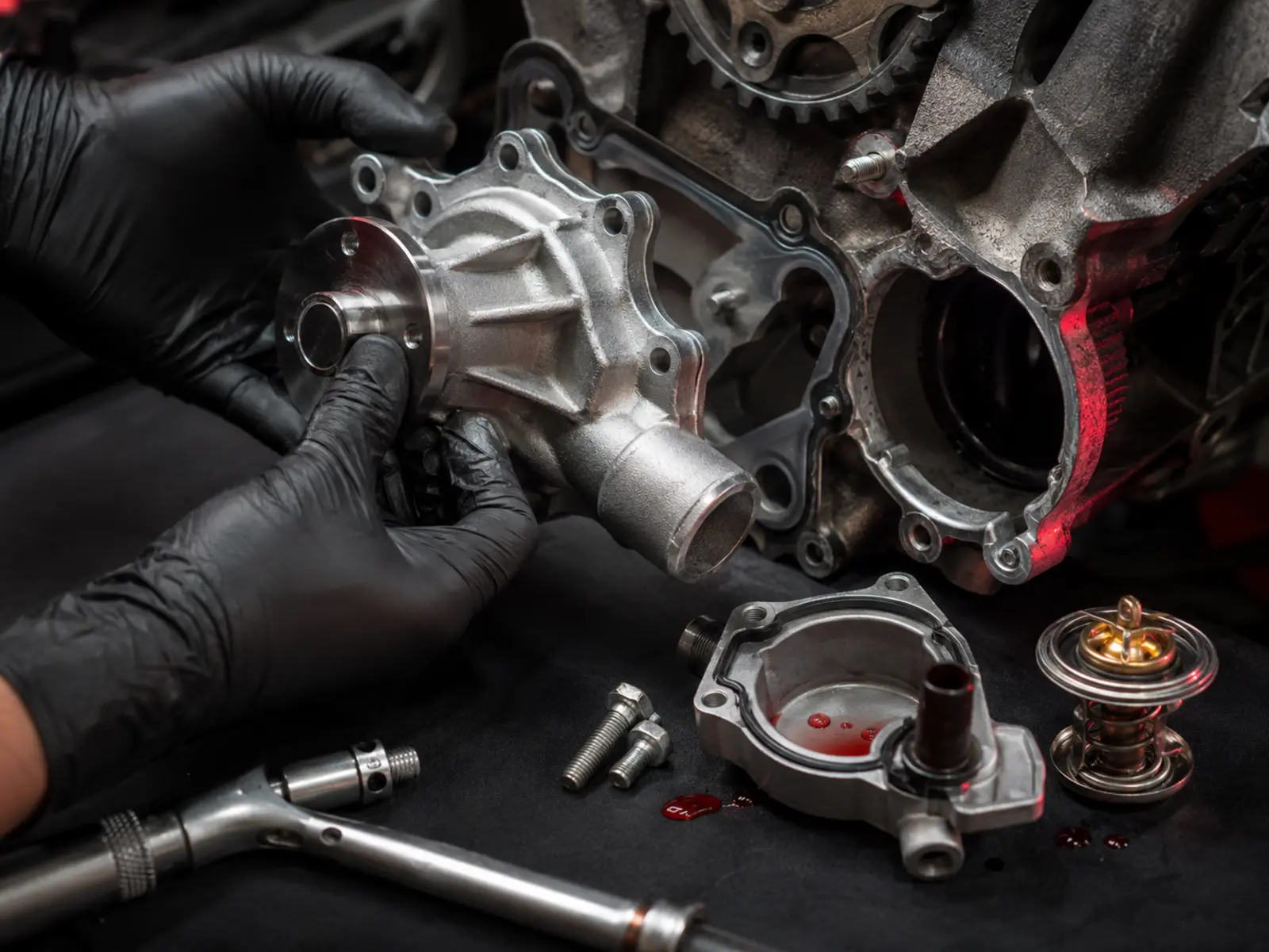 Thermostat & Water Pump