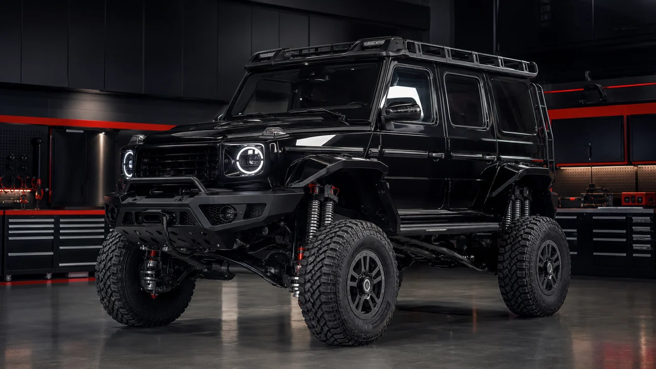 Mercedes-AMG G63 converted to a G4x4 Squared with portal axles